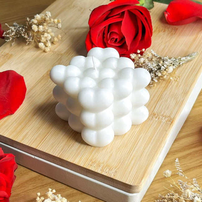 Vela Decorativa Burbuja de Corazón