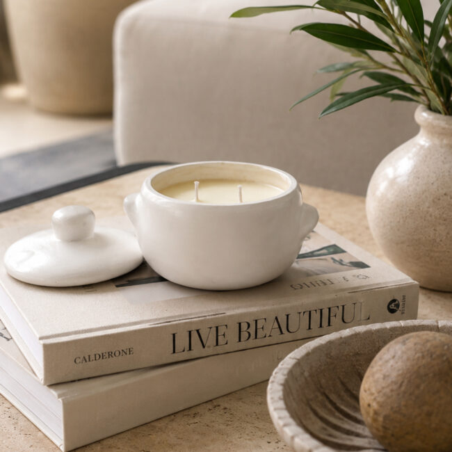 Vela Ceramica 300 gramos | Velas de la Fe